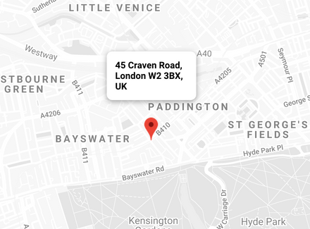 Map (45 Craven Road, London W2 3BX, UK)